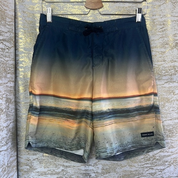 Perry Ellis Men's Sunset Lined Board Shorts Swim Trunks Size S - Picture 3 of 15